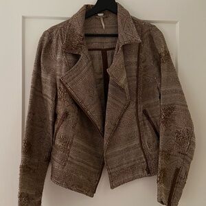 Brown Textured Women's Jacket Free People